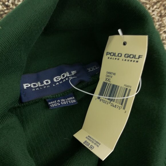 NWT Vintage Polo Golf Ralph Lauren Sweater Turtleneck Ribbed Mens 2XL *Flaws - Picture 3 of 12